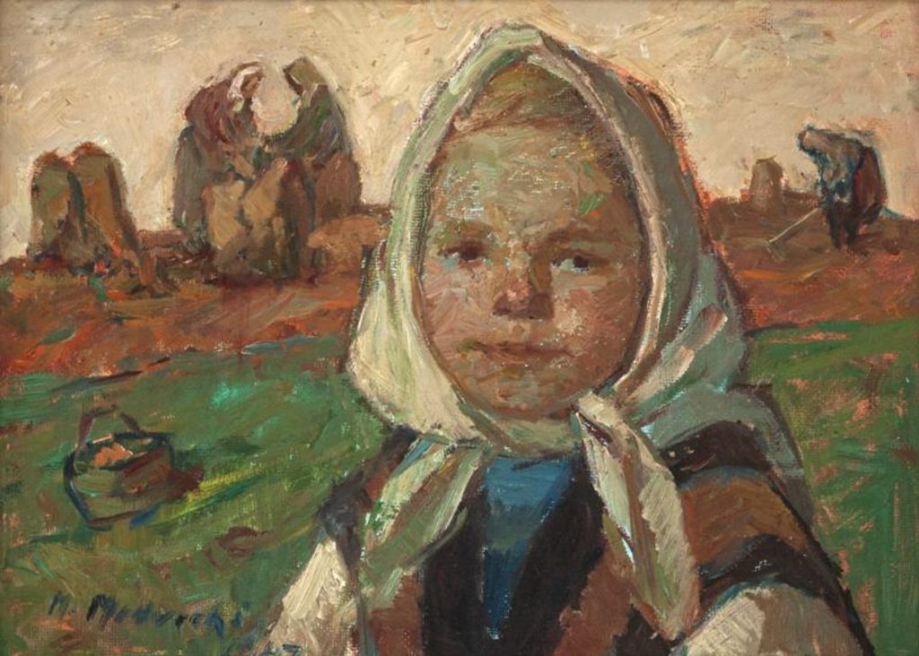 Maria medvecka , olej 1947